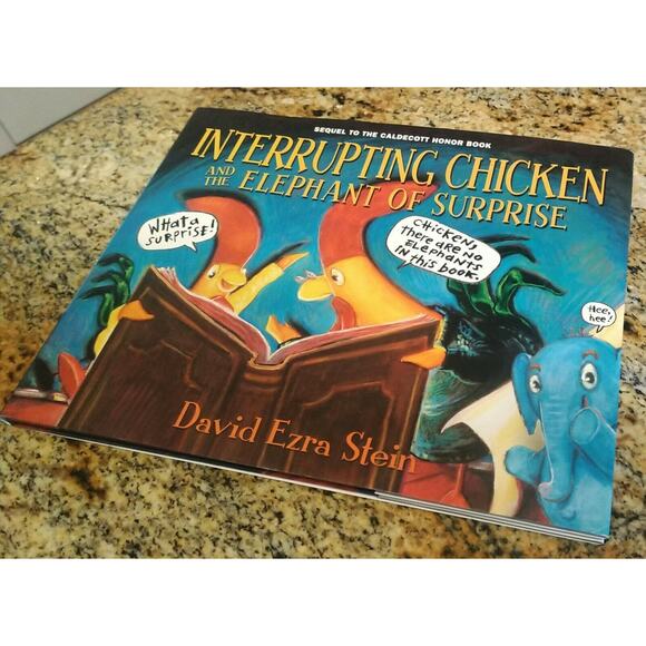 Stein, David Ezra: Interrupting Chicken ** Caldecott Honor ** HB/DJ 2018 First - Picture 1 of 6